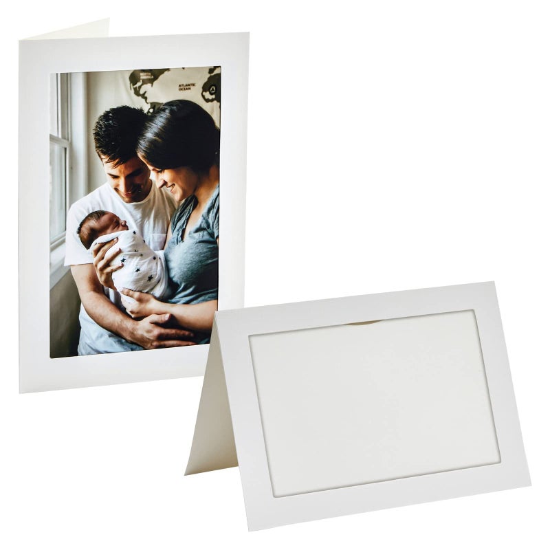 Paper Junkie BEST PAPER GREETINGS 48 Pack Photo Frame Cards with Envelopes, Notecards for 4x6 Picture Insert (Ivory) - Image 4